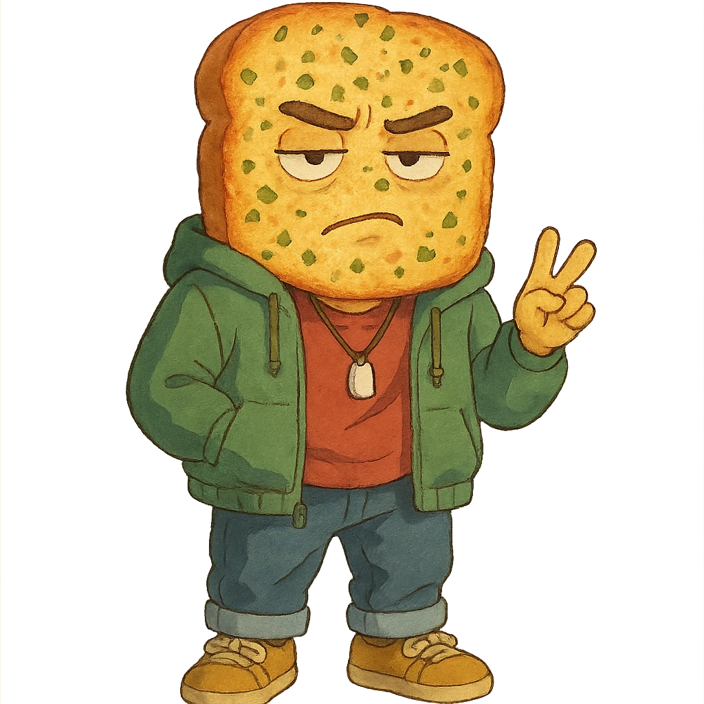 A sick fit, except it’s garlic bread  emoji