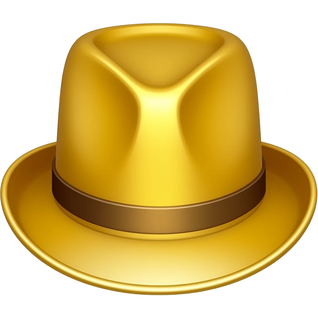 Cappello a cilindro d’oro emoji