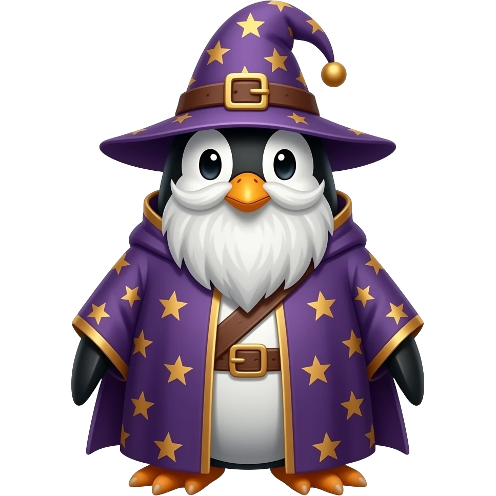 Penguin Wizard emoji