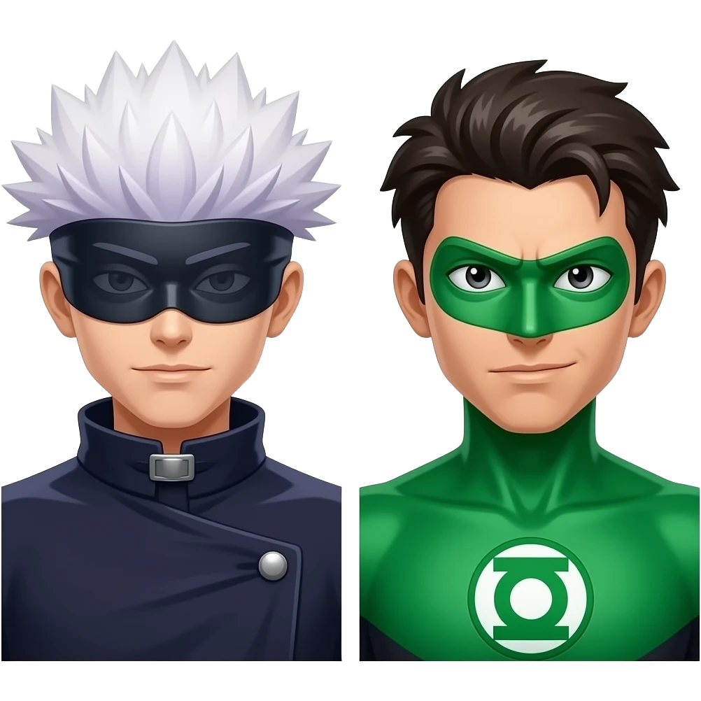 Satoru gojo vs green lantern emoji