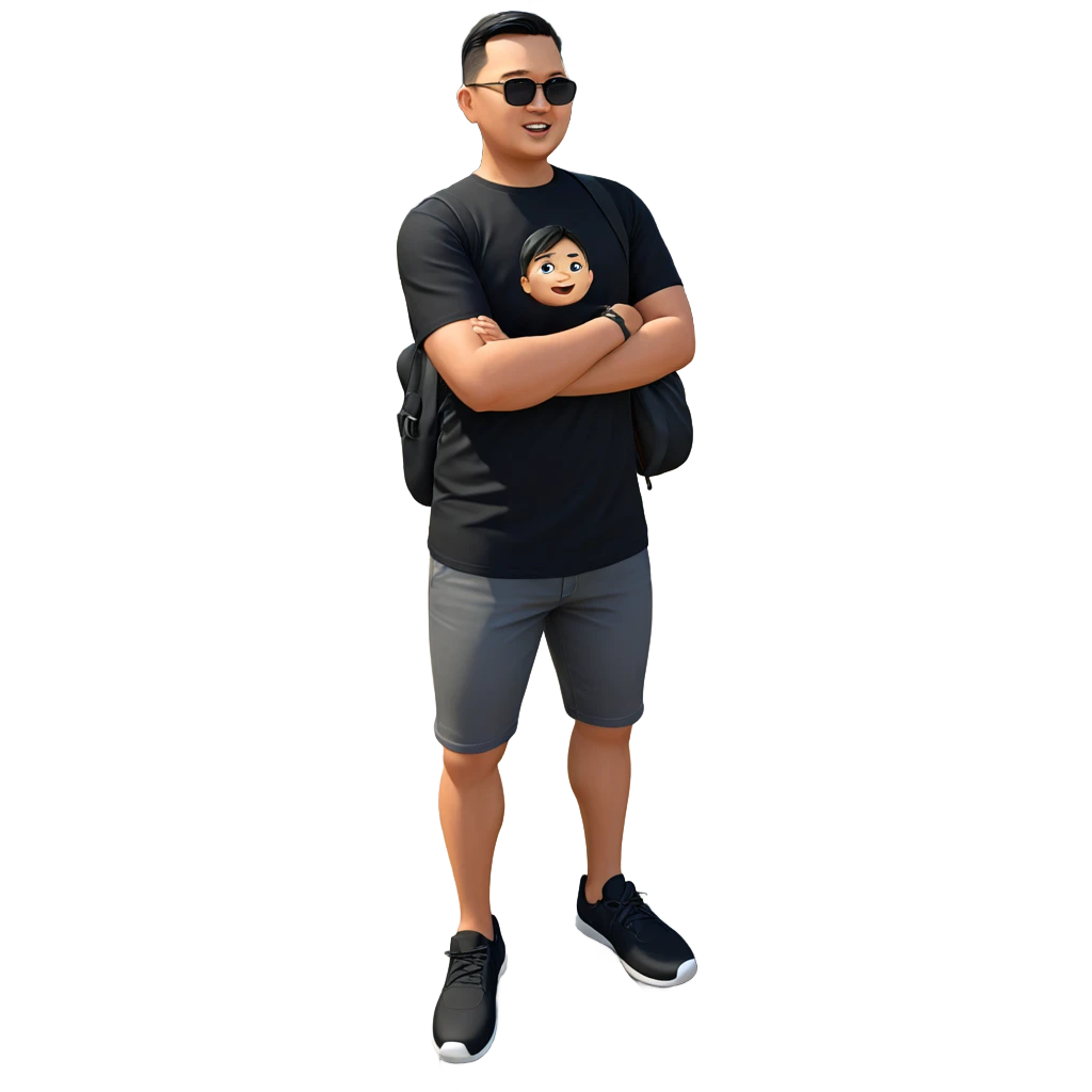boy in black shirt outdoors emoji