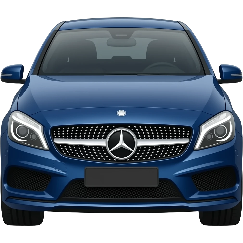 Mercedes dark blue A250 emoji