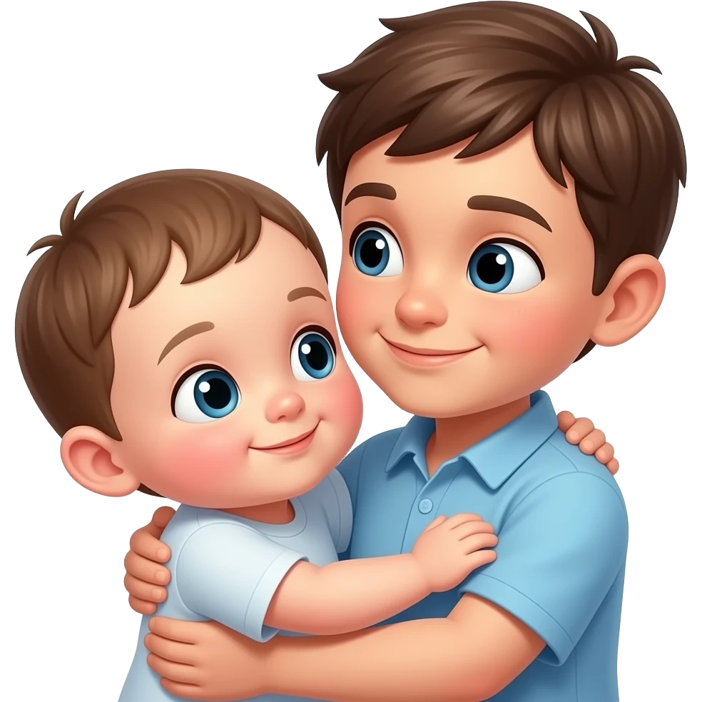 Baby + brother baby+love emoji