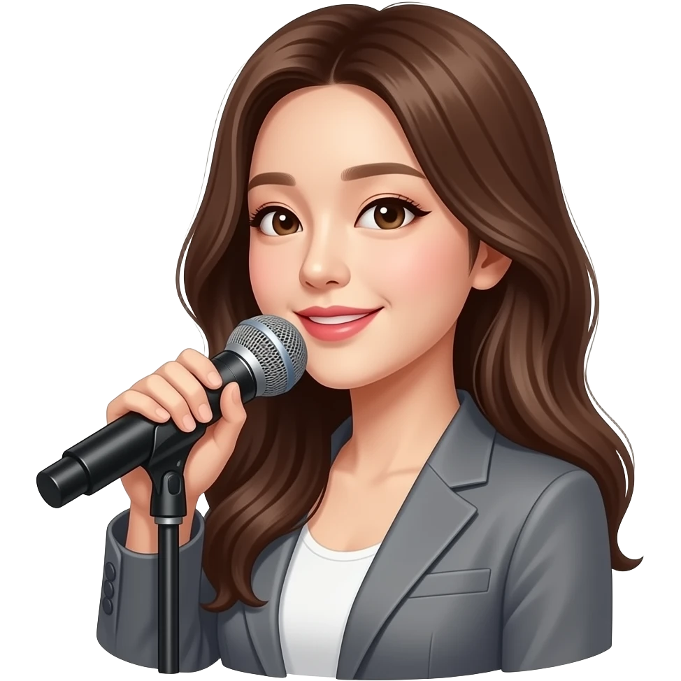 Korean singer sing emoji