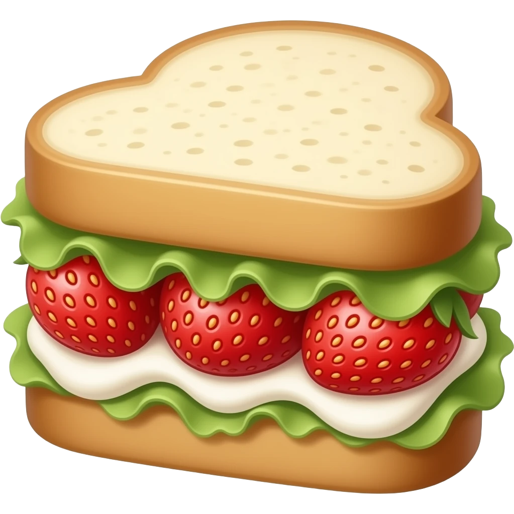strawberry and cream sando emoji