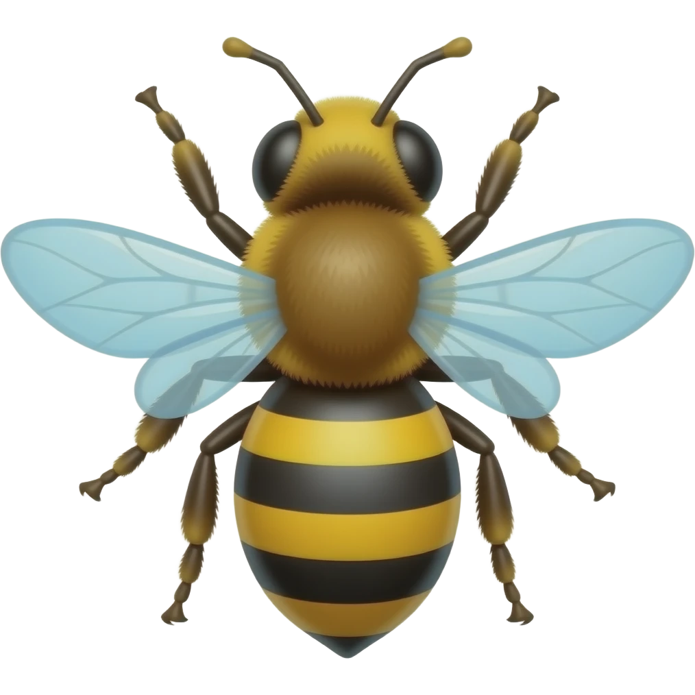 A magic bee emoji