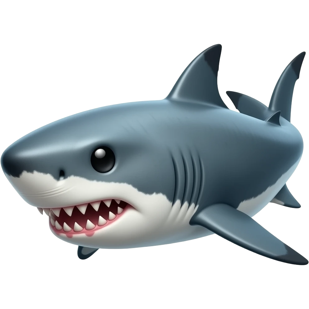 Bull shark scary emoji