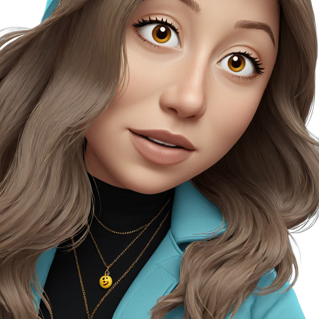 brown-haired girl portrait emoji