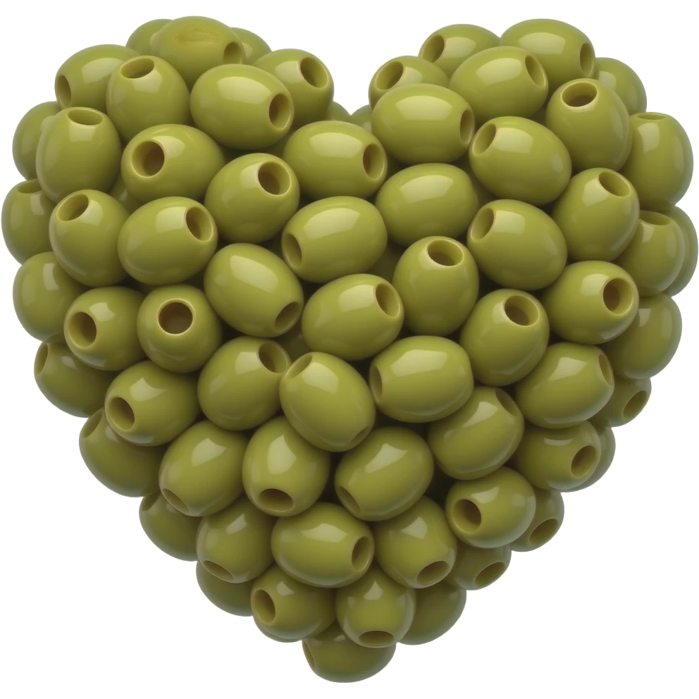 Olive heart emoji