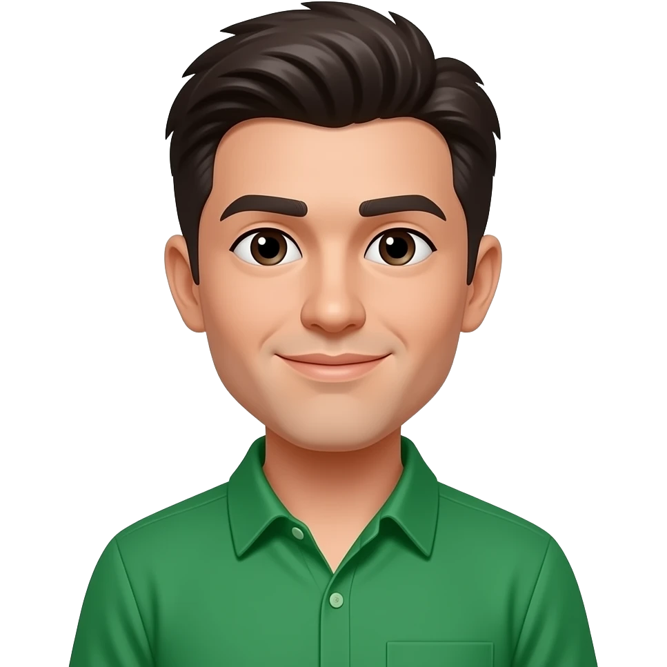 Revise to a green shirt emoji