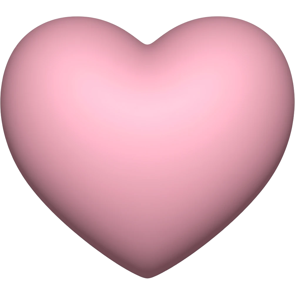 Light pink heart emoji