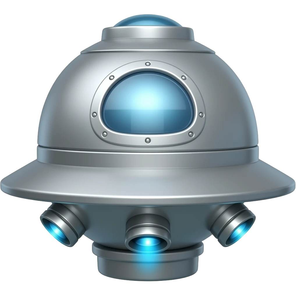 Spaceship ball emoji