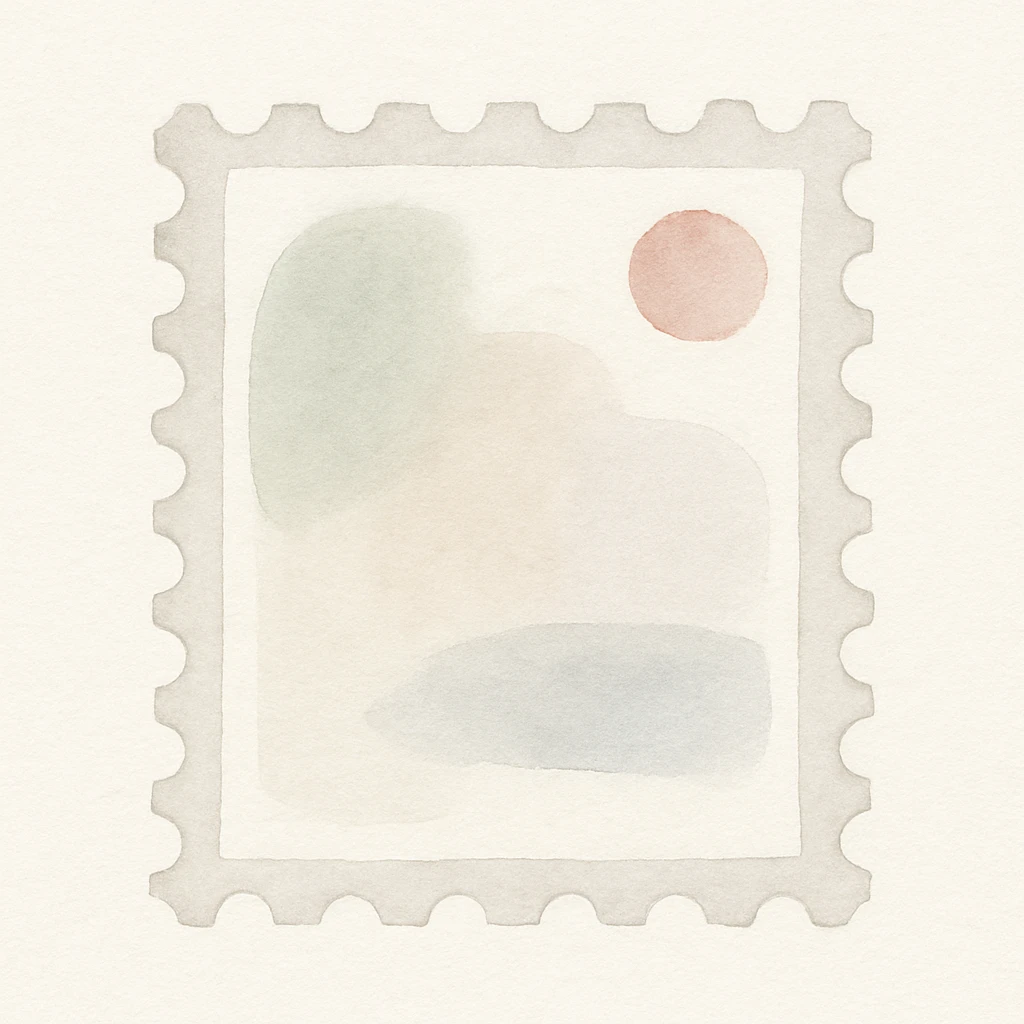 postage stamp emoji