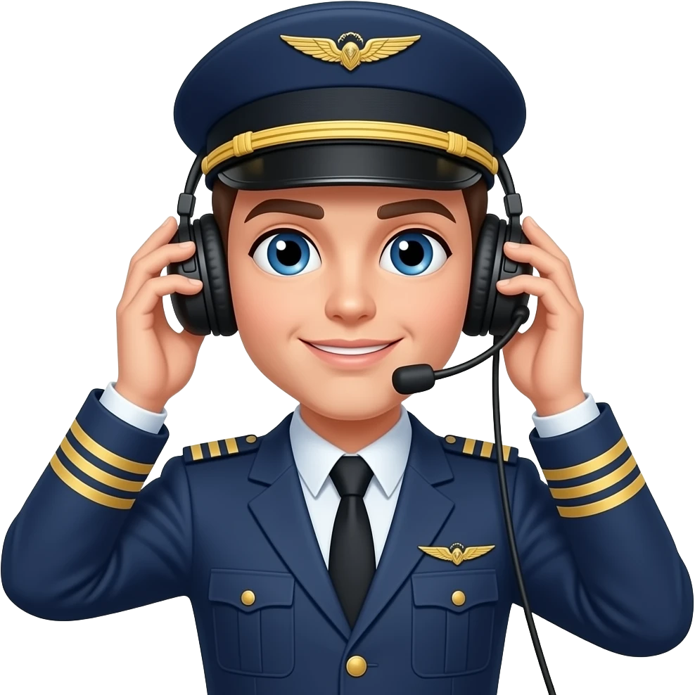 airplane captain no gender emoji
