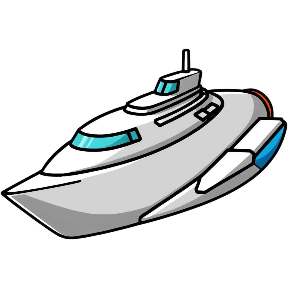 Streamlined scout ship with cloaking technology emoji