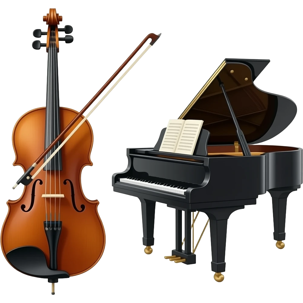 violin cello piano trio emoji
