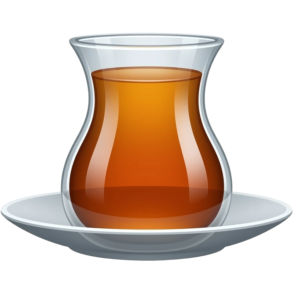 Azerbaijani tea in an Armudu glass emoji