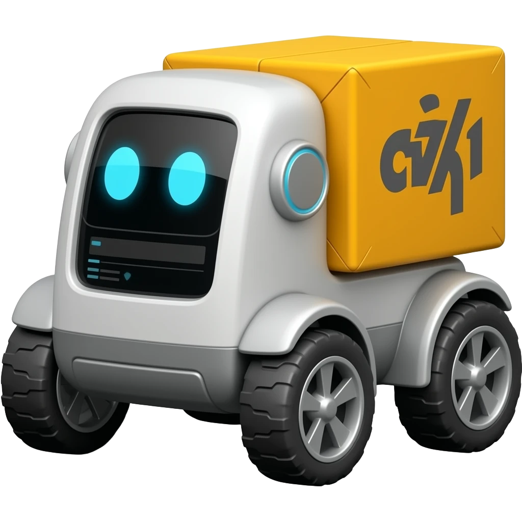 the delivery robot emoji