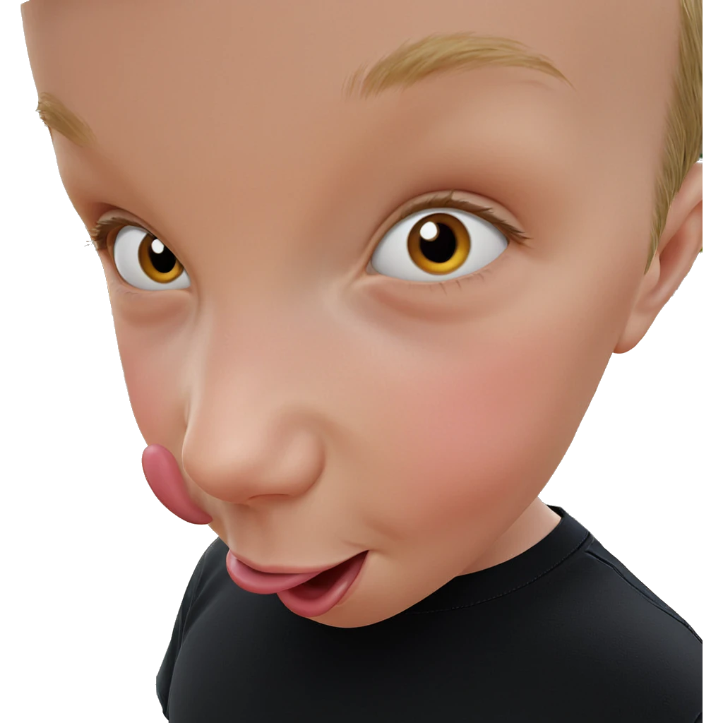 boy with tongue out emoji