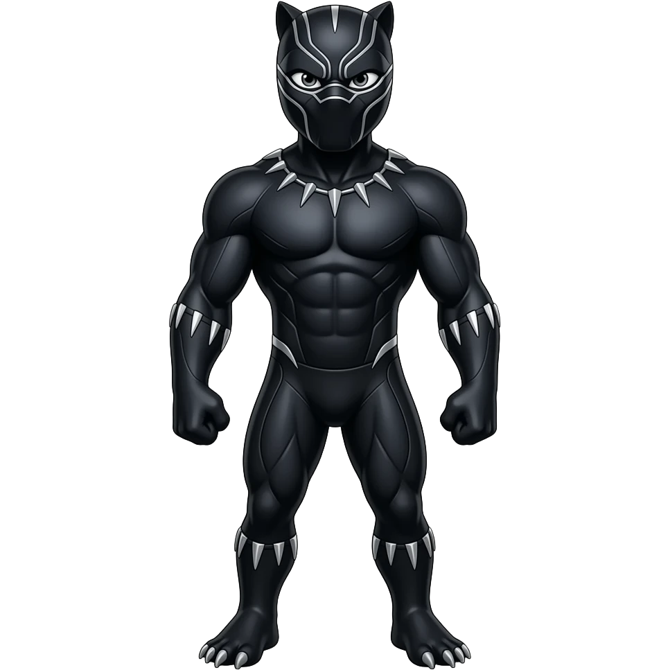 Una pantera negra animal emoji