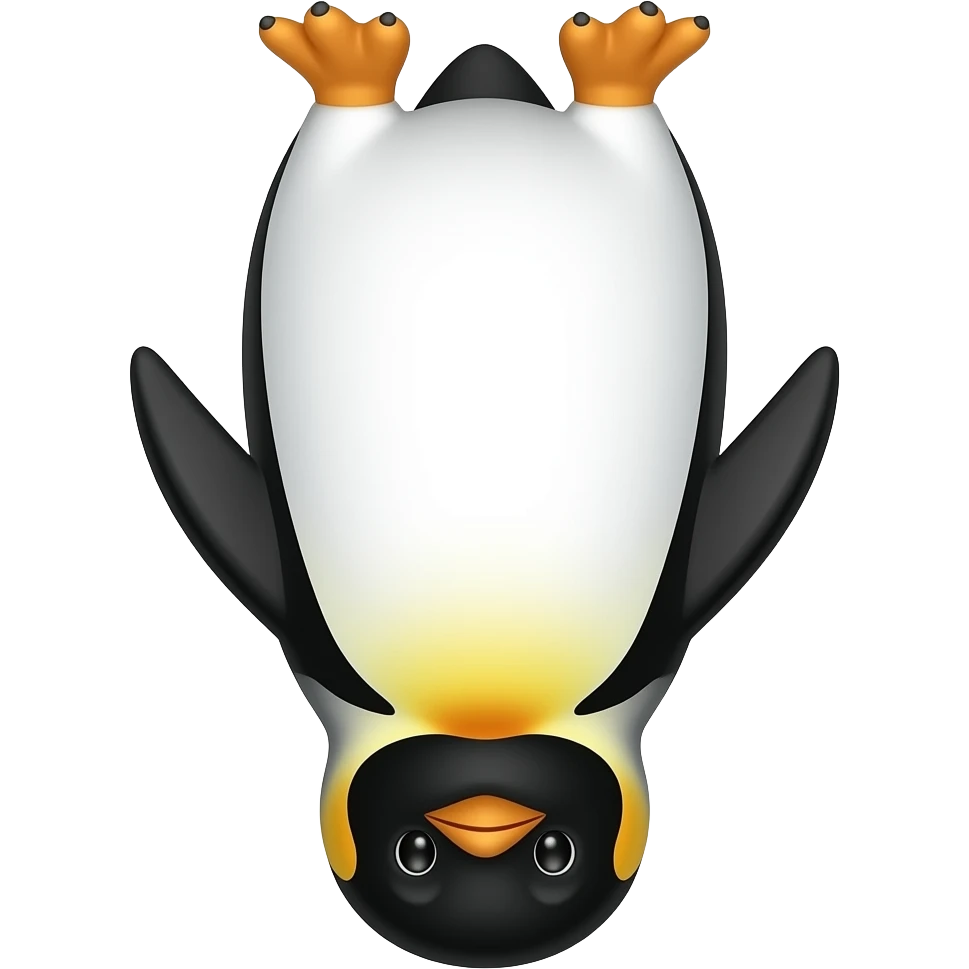 inverted penguin emoji