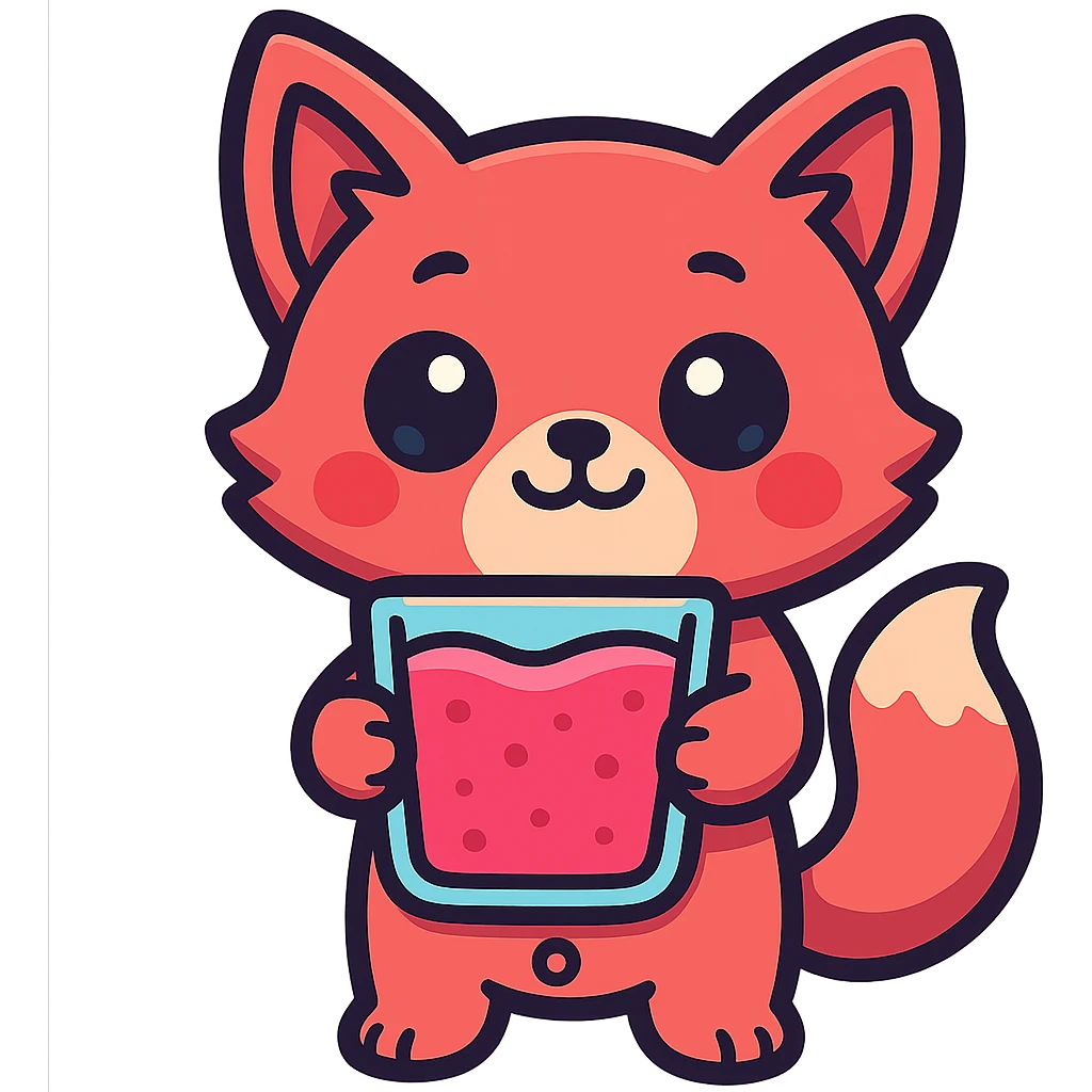 Transform this image into a kawaii chibi style with vibrant colors, keeping the original design intact. Render the full body with a transparent background, emphasizing the cute and small proportions typical of chibi style. emoji