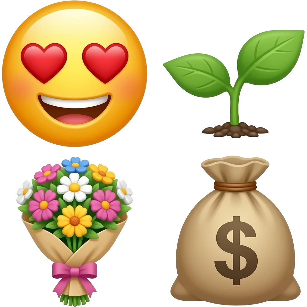 Dame emojis que representen la energia Tauro: placer, calma, belleza, naturaleza y abundancia emoji