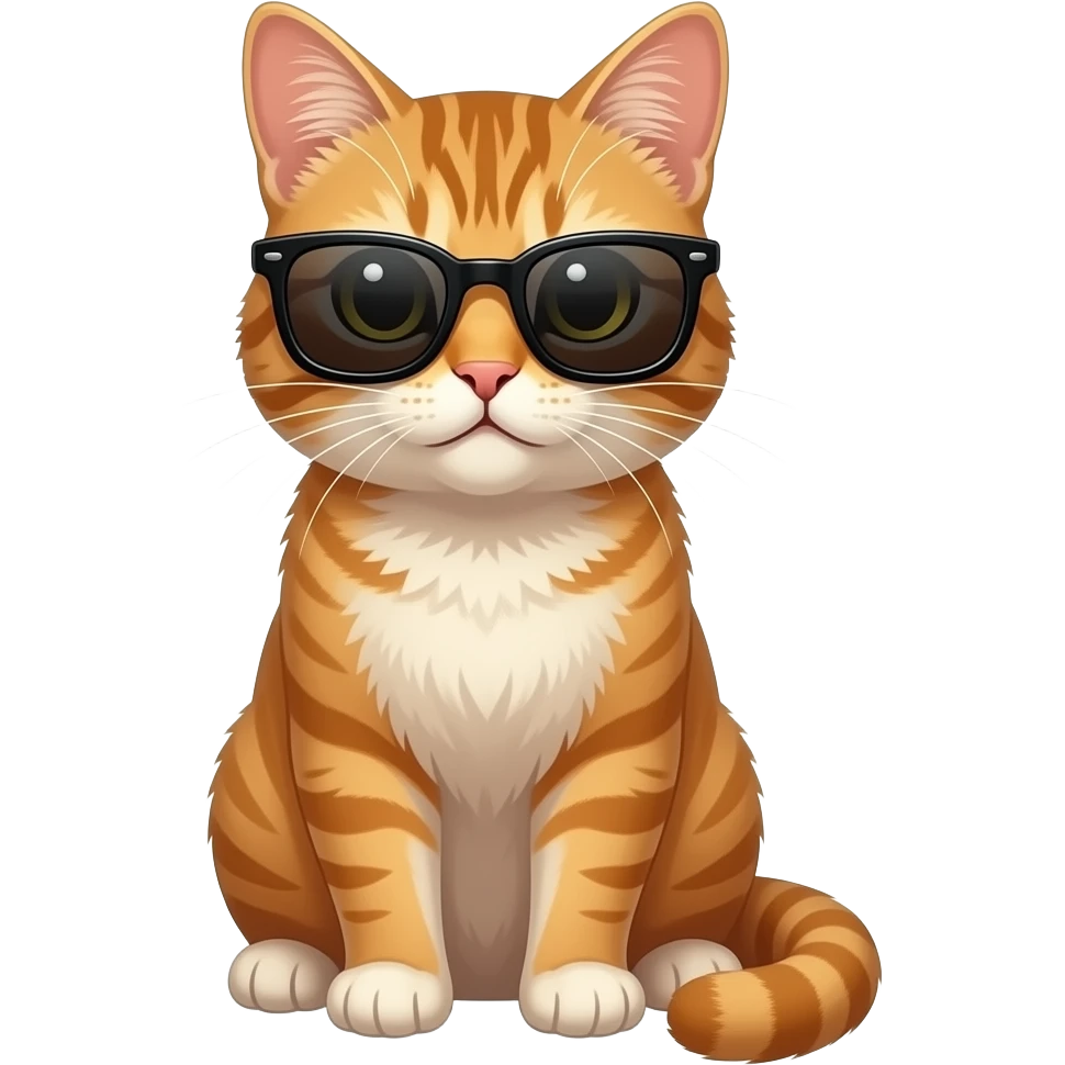 Cat wearing sunglasses emoji