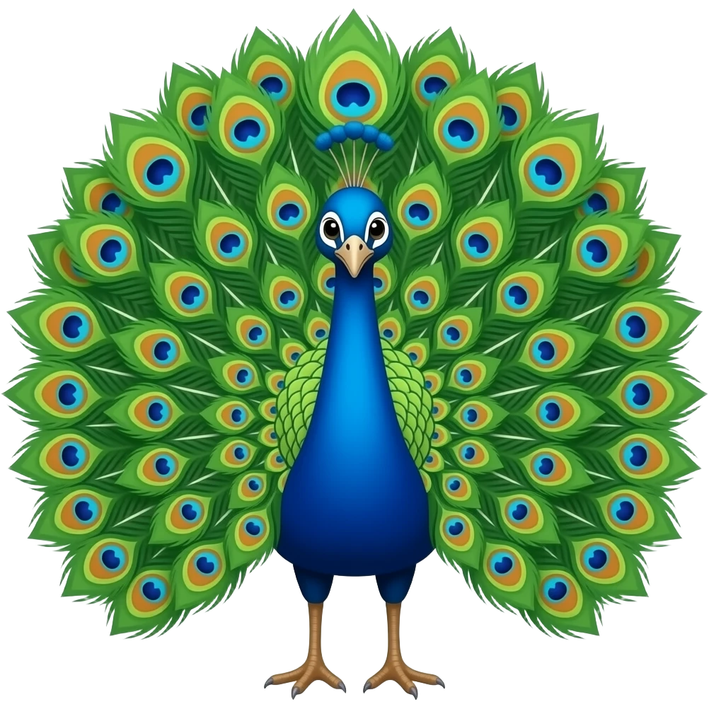 Peacock emoji