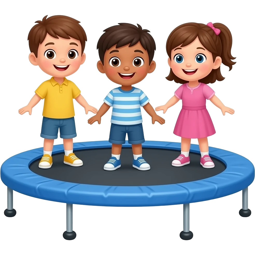 kids on trampoline emoji