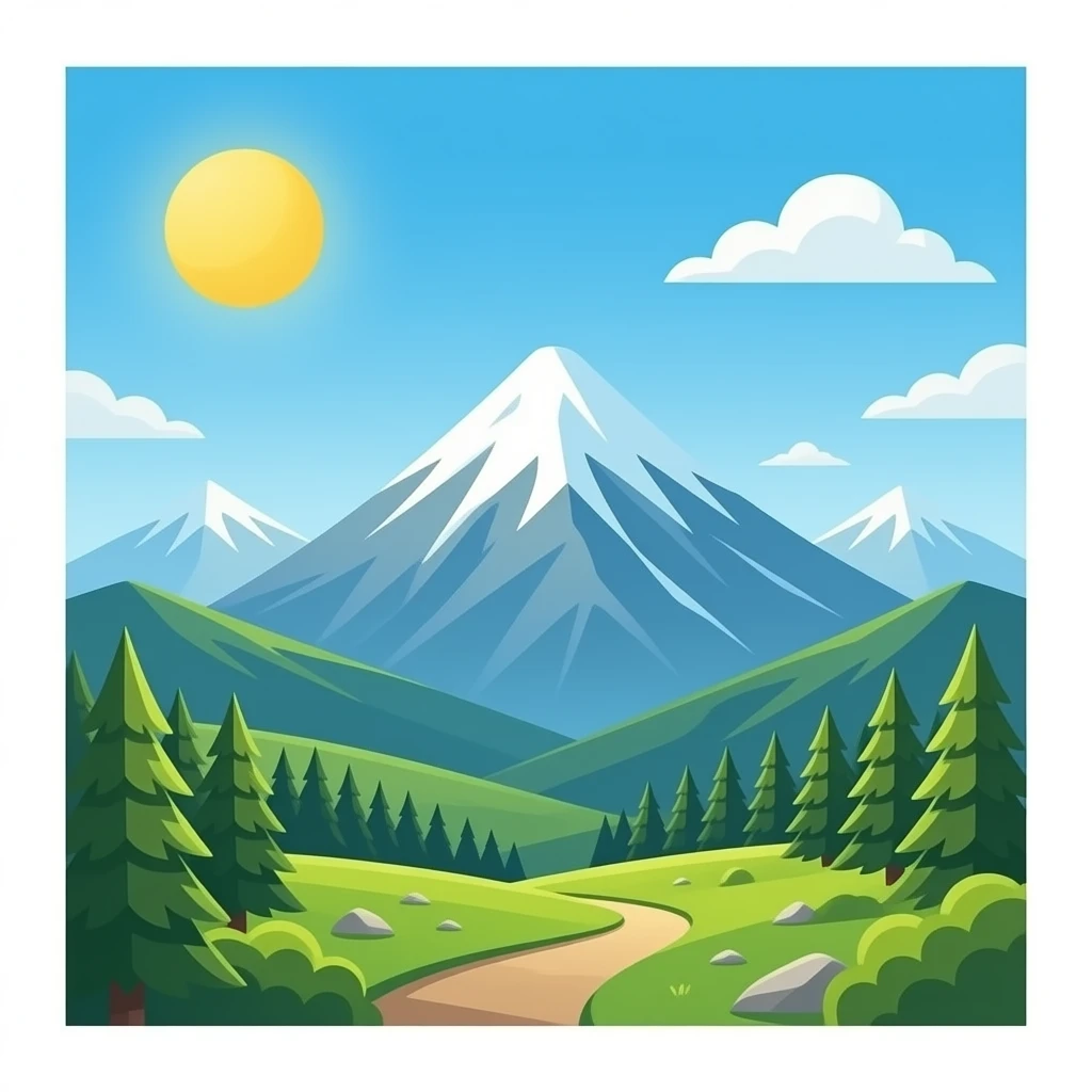 mirador con montañas emoji