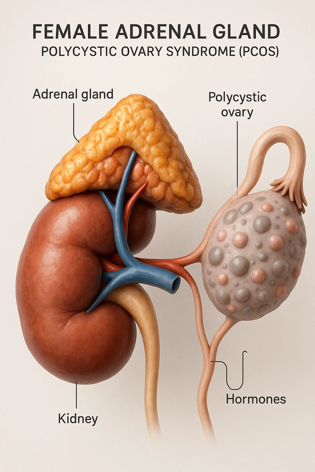 PCOS SURRENALICA DONNA IMMAGINE 3D REALISTICA emoji