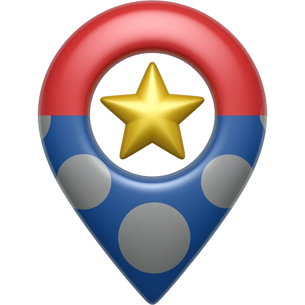 crear un emoji que haga referencia a uno punto de muy buena locacion emoji