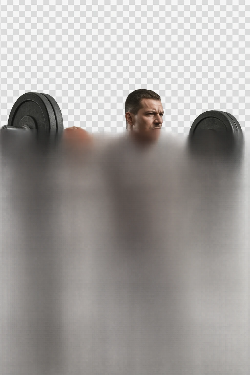 bodybuilder fa squat con bilanciere  emoji