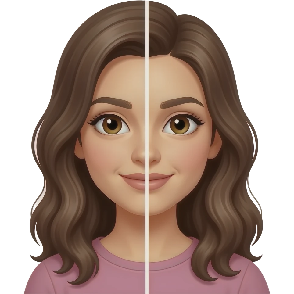 beauty split emoji