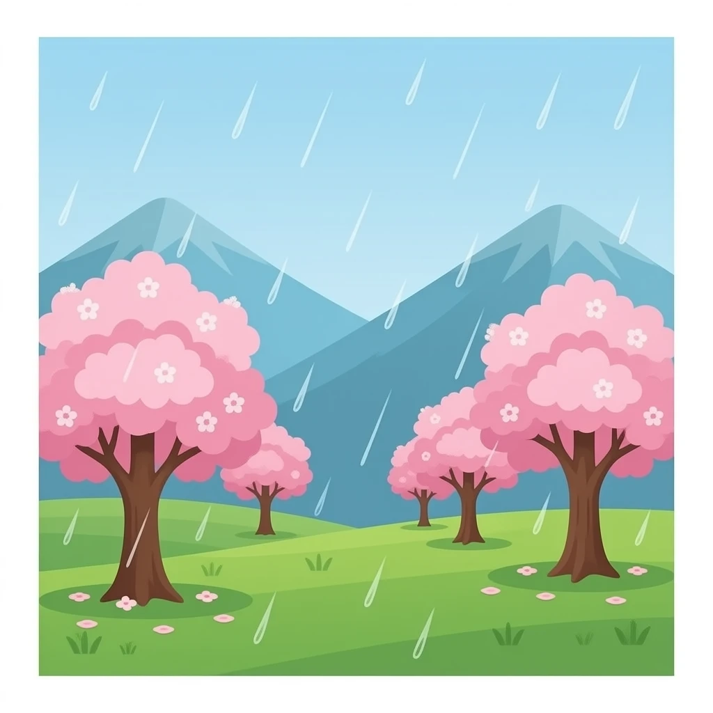 Combinaison 🌧🌸🌧 emoji