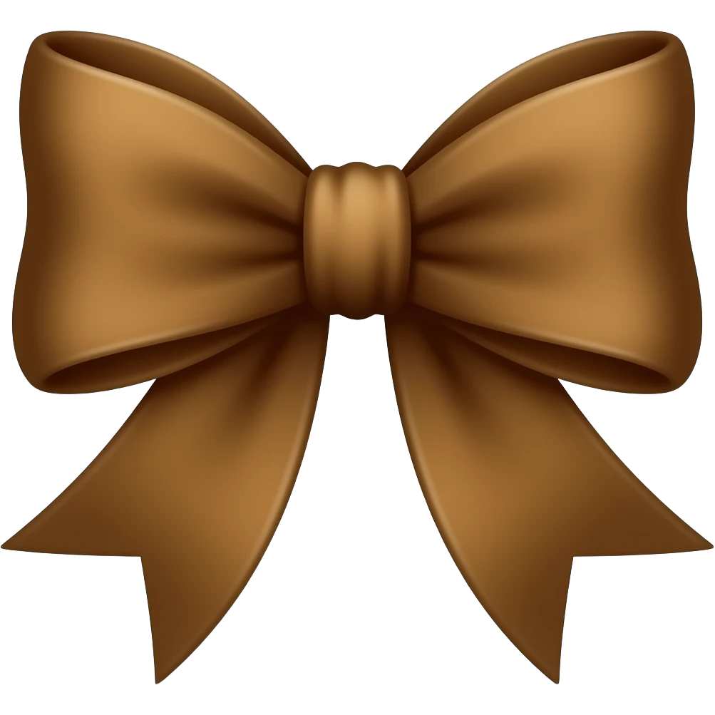 Brown bow emoji copy paste emoji