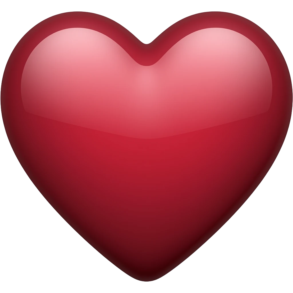 Maroon heart emoji