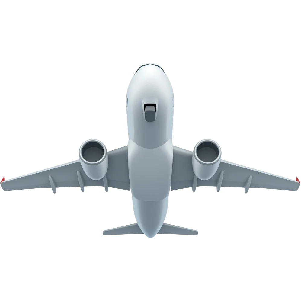 A plane going downside straight emoji