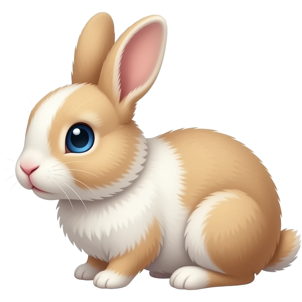 Mini lop rabbit blue aye emoji