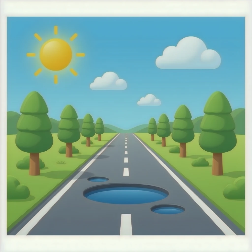 pit on the road emoji