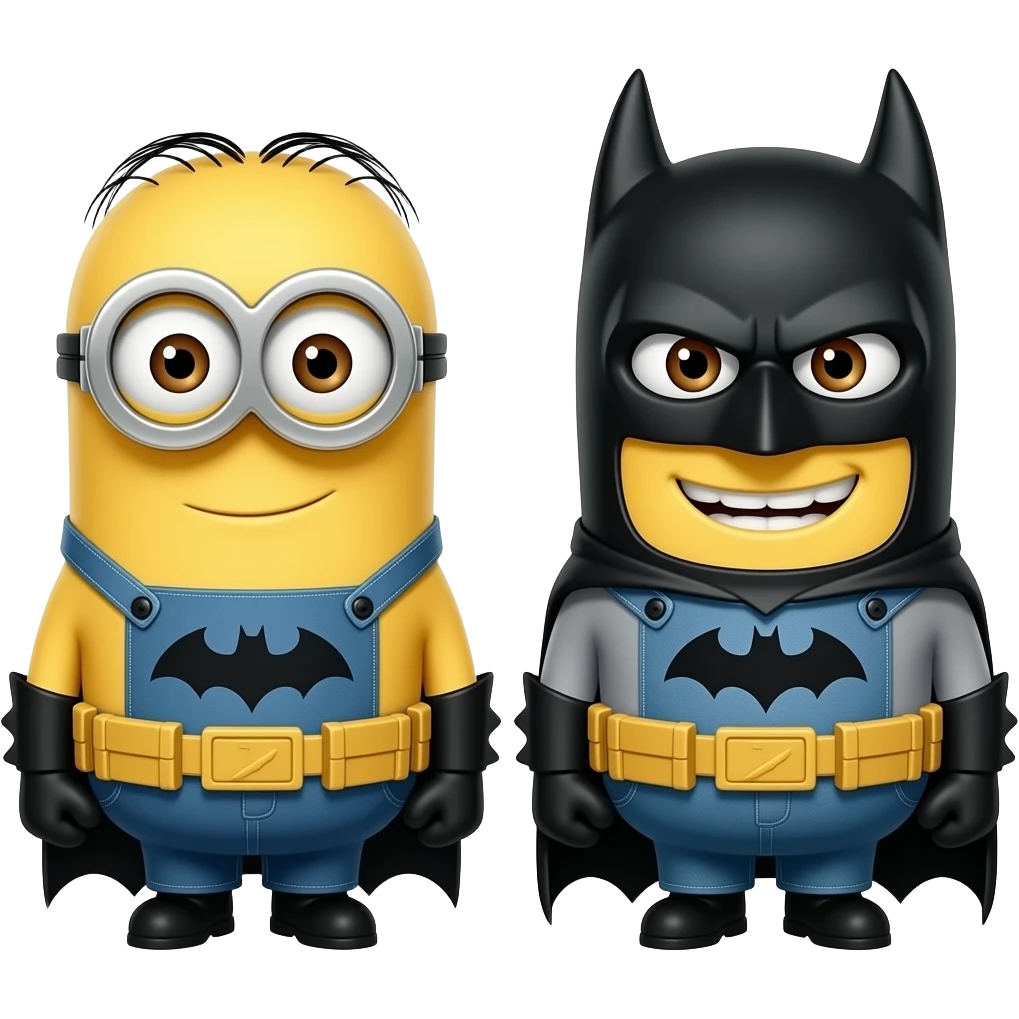 Minions em Batman Happy emoji