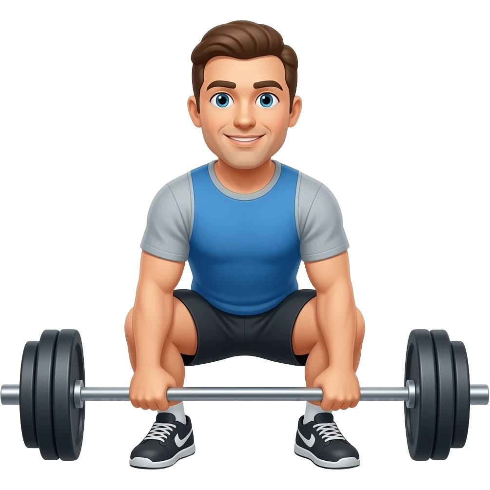 Homme faisant un Soulever de terre emoji