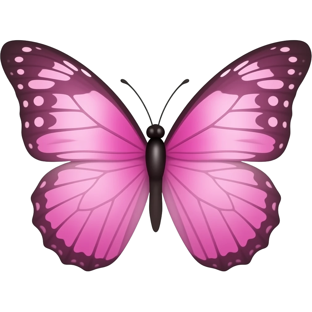 Light pink butterfly emoji