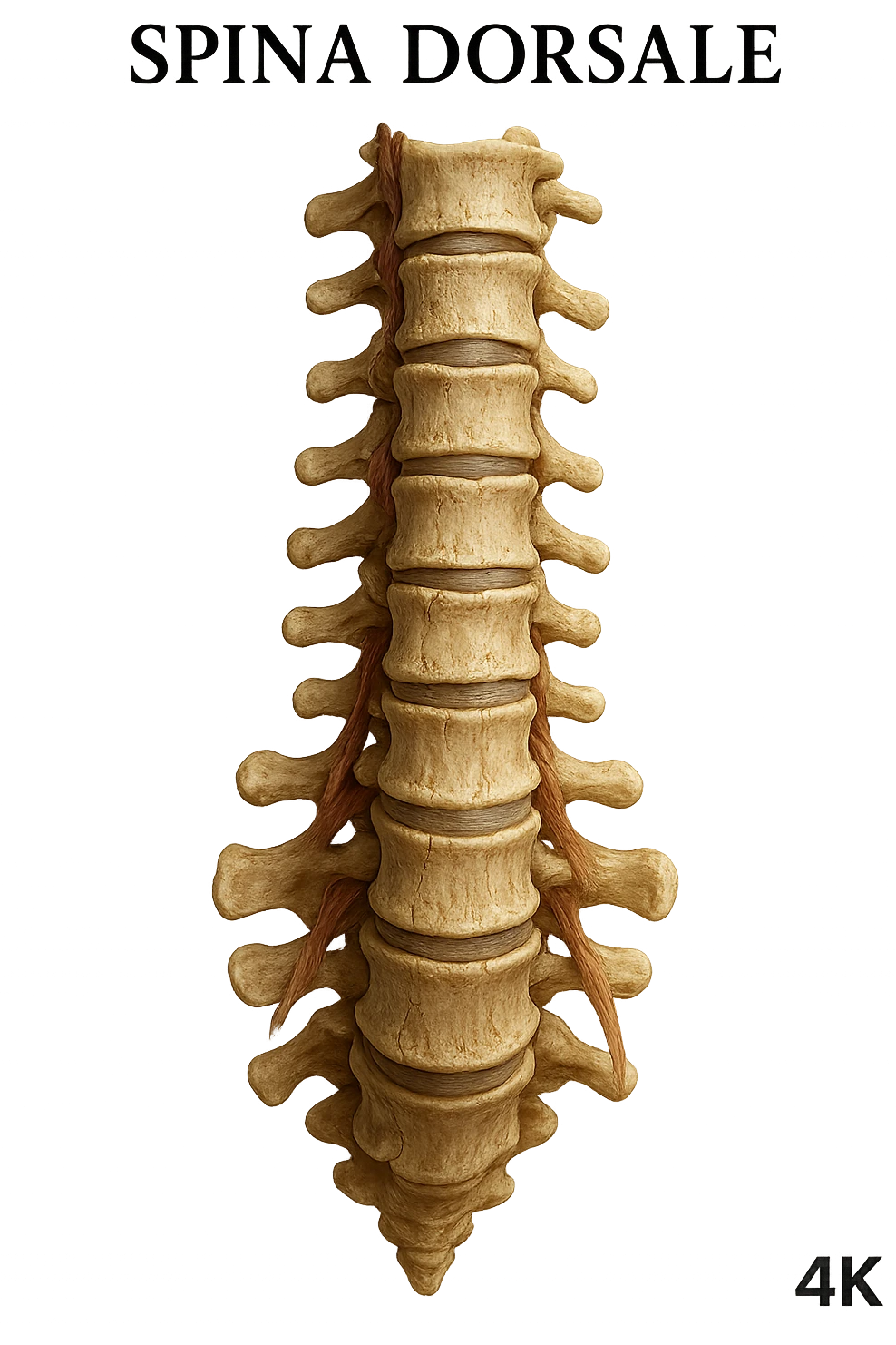 spina dosale anatomica iperrealistica 4k emoji