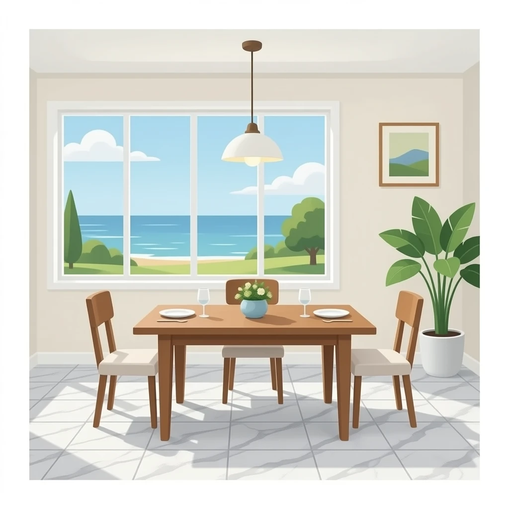 dining room marble tiles emoji