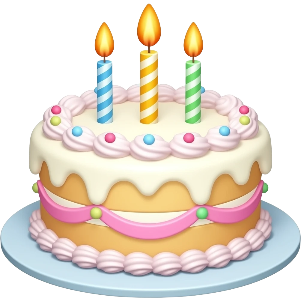 Birthday cake emoji