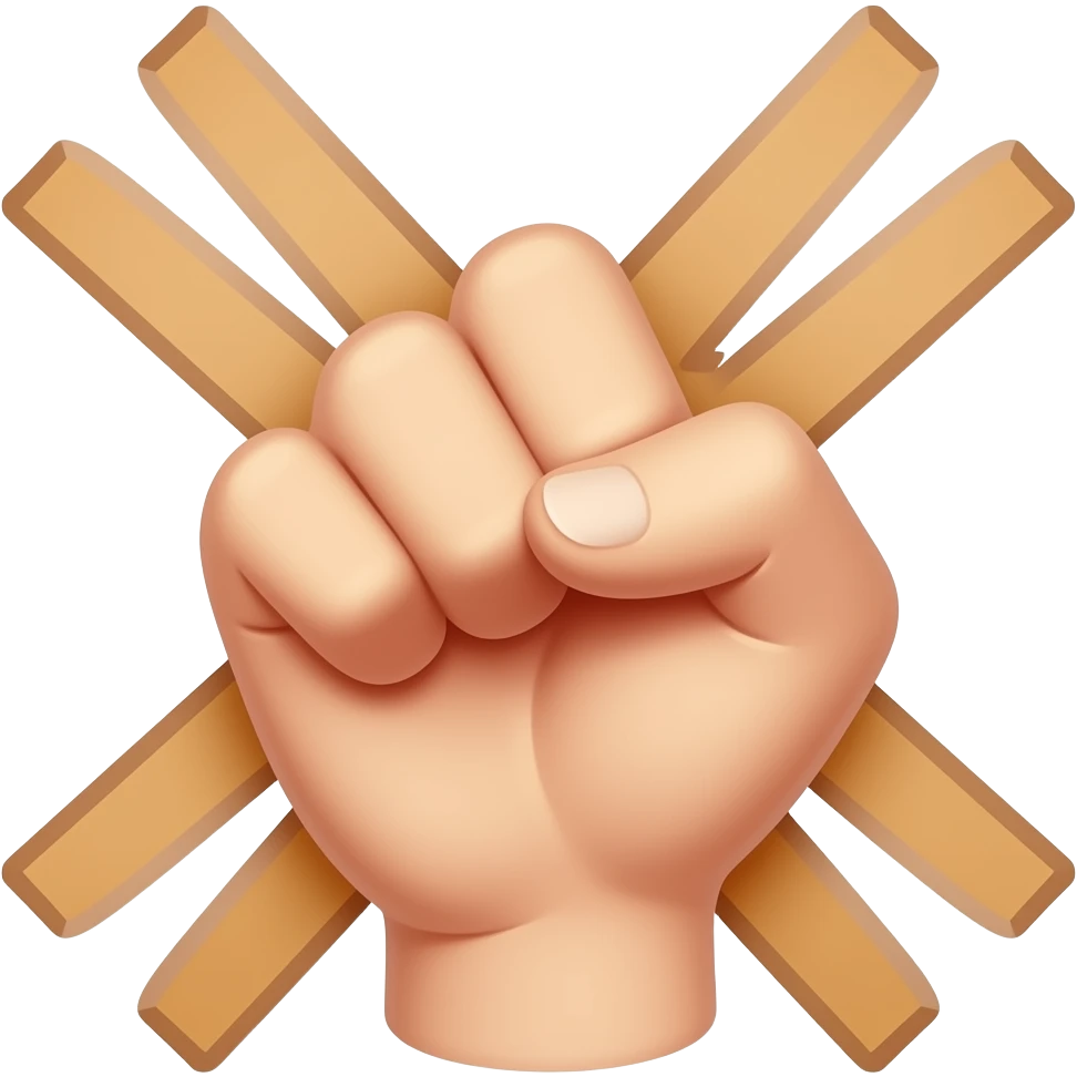 Punho cruzado emoji