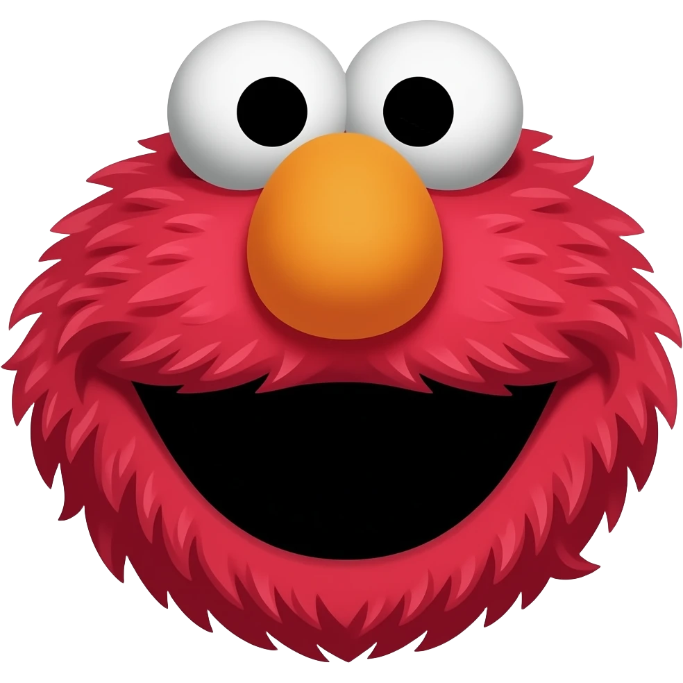 I yell like elmo emoji