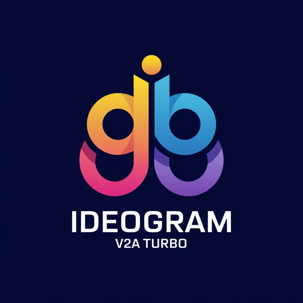 make a colorful logo of "Ideogram V2a Turbo" emoji